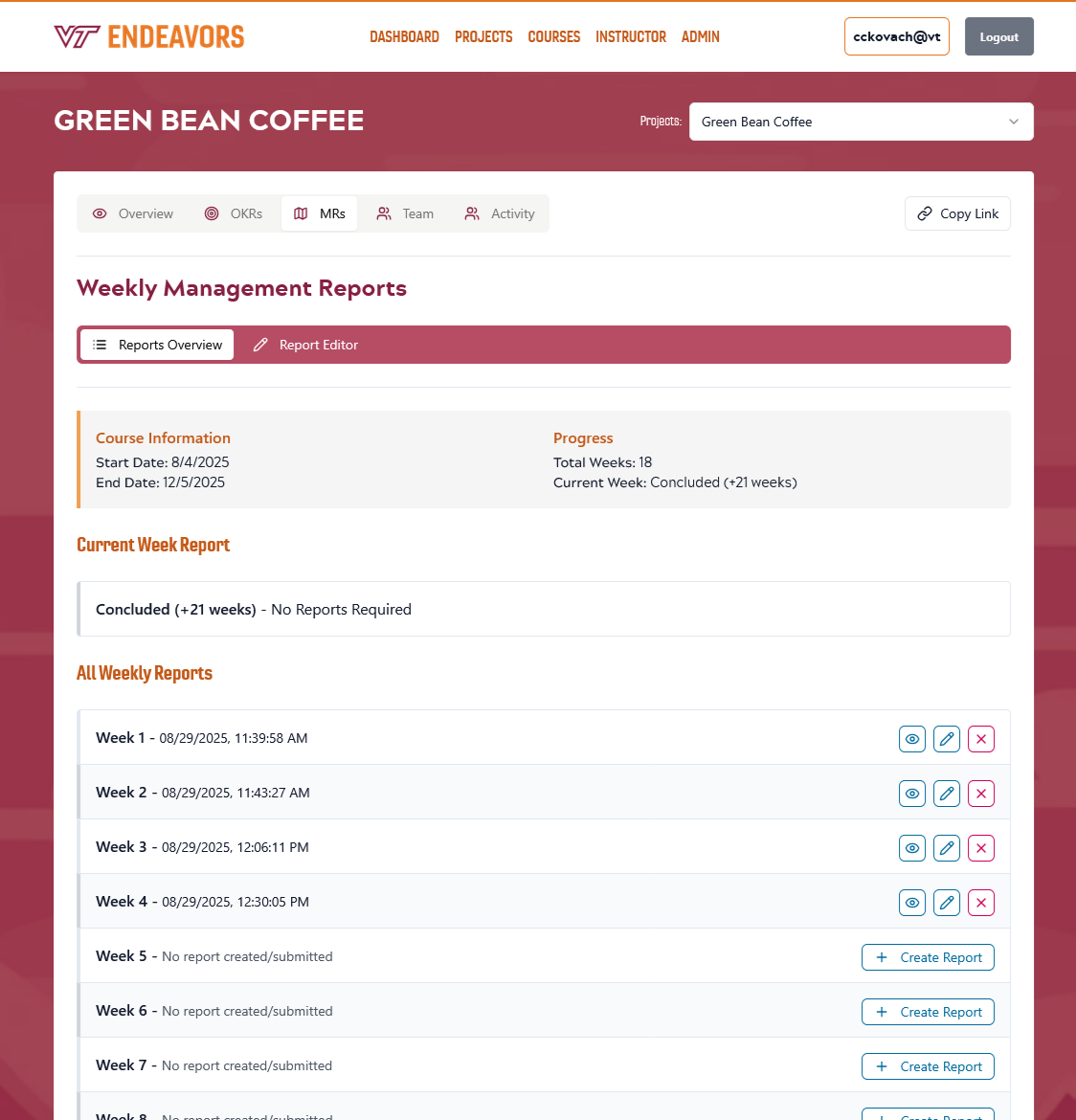 Preview of Endeavors